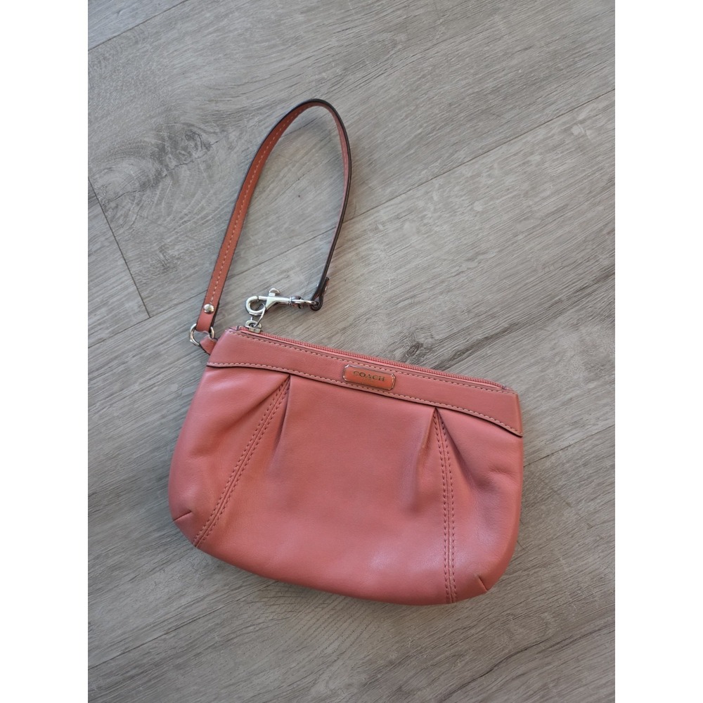 Coach Wristlet Hot Pink Zip Closure